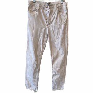 A GOLD E Nico High Rise Slim Fit Jeans in White